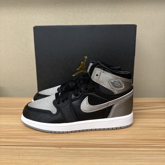 Jordan 1 Retro High OG Satin Shadow PS 13 FD5304 010 Black /Grey - Picture 3 of 6
